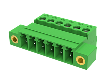 MC-PB3.81H14C-F Разъём штекерный MC, шаг 3.81мм,14 конт., фланц.,зел., шт | код MC-PB3.81H14C-F | SUPU