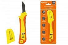 Нож монтерский с прямым лезвием, диэлектрический, НМИ-02 ЭкспертЭлектрик TDM | код SQ1003-0107 | TDM