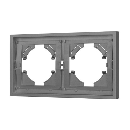 Рамка пластиковая FRM-TENDO-PL-2-GR Arlight 053841 Рамка пластиковая FRM-TENDO-PL-2-GR Arlight 053841