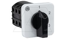 Переключатель BS 16 86K U, 2P, 20A, тип 1-2-3, 2NO на 1_3, без перемычек, на дверь, фронт IP40 | код EAC610947 | Rade Koncar