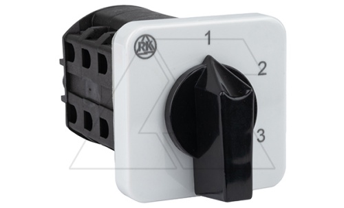 Переключатель BS 16 86K U, 2P, 20A, тип 1-2-3, 2NO на 1_3, без перемычек, на дверь, фронт IP40 | код EAC610947 | Rade Koncar