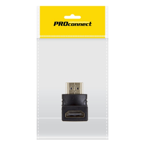 Переходник HDMI (гнездо HDMI - штекер HDMI), угловой, (1шт.) (пакет) PROconnect | код 17-6805-7 | PROCONNECT Переходник HDMI (гнездо HDMI - штекер HDMI), угловой, (1шт.) (пакет) PROconnect | код 17-6805-7 | PROCONNECT