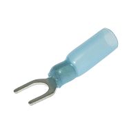 Наконечник кабельный вилочный изолированный RUICHI SV2-6 HST, 27 А, 16-14 AWG, синий, латунь луженая | код 108135 | Ruichi