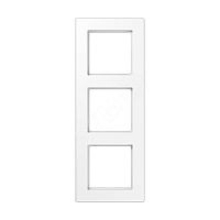 Рамка 3-я для горизонтальной/вертикальной установки Серия- A550 Материал- термопласт. Цвет- белый | код A5583BFWW | JUNG