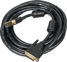 Кабель Ningbo DVI-D Dual Link (m) DVI-D Dual Link (m) 5м феррит.кольца черный | код 840682 | NINGBO