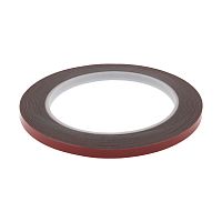 Двухсторонний скотч REXANT, серый, на HBA акриловой основе, 6 мм, ролик 5 м | код 09-6006| REXANT