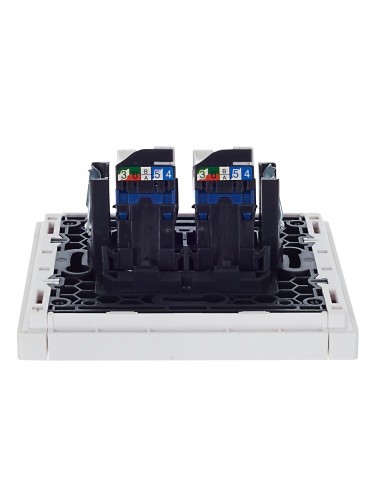 FORTE&PIANO Роз. комп. 2-ая RJ45 кат.6 FP234 бел. IEK | код FP-K20-2-K01 | IEK фото 3