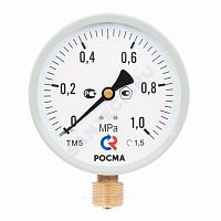 Манометр М2 радиальный ТМ-510Р.00 0...1.6 МРа 1/2' кл .т. 1.5 M2, цвет-серый | код 00000006818 | РОСМА