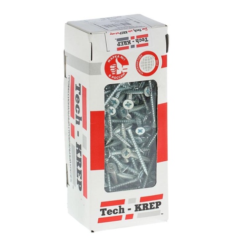 Саморез универсальный 45х4.5мм оцинк. (уп.200шт) | код 102192 | Tech-KREP Саморез универсальный 45х4.5мм оцинк. (уп.200шт) | код 102192 | Tech-KREP