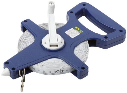 Рулетка землемерная, синий открытый корпус, фибергласовая лента 30 м | код 17630 | FIT Рулетка землемерная, синий открытый корпус, фибергласовая лента 30 м | код 17630 | FIT