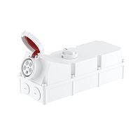 Розетка настенная с механической блокировкой и боковым расположением разъема WIS IP67 125А 3P+E+N 400В | код DIS50312587 | DKC