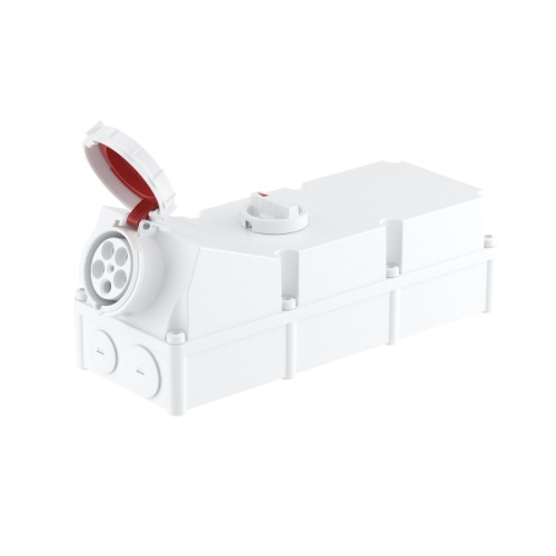 Розетка настенная с механической блокировкой и боковым расположением разъема WIS IP67 125А 3P+E+N 400В | код DIS50312587 | DKC Розетка настенная с механической блокировкой и боковым расположением разъема WIS IP67 125А 3P+E+N 400В | код DIS50312587 | DKC