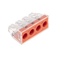 Экспресс-клемма СМК 773-174 с пастой, 4-проводная 0,75-6 мм? (50 шт/уп) REXANT | код 07-5279 | REXANT