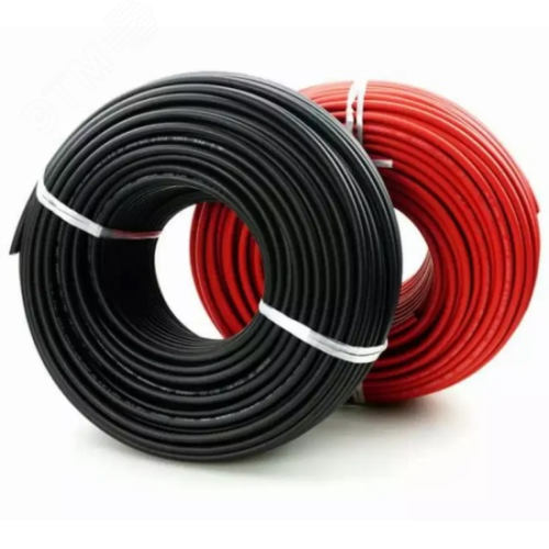 Кабель PV-1F 2x6 mm2 для подключения солнечных панелей 50м | код PV-1F 2x6 mm2 | DELTA Кабель PV-1F 2x6 mm2 для подключения солнечных панелей 50м | код PV-1F 2x6 mm2 | DELTA