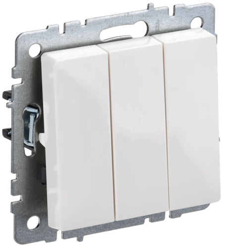 BRITE Выключ. 3-кл. 10А ВС10-3-0-БрБ бел. | код BR-V30-0-10-K01-PRO | IEK