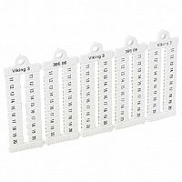 Листы с этикетками для клеммных блоков Viking 3 - горизонтальный формат - шаг 5мм²- цифры от 11 до | код. 039506 | Legrand