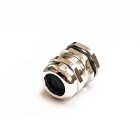 Кабельный ввод (сальник) PGM 19 (IP68) d отверстия 10-15 мм латунный (2 шт/уп) Промрукав | код PR08.7398 | ПРОМРУКАВ