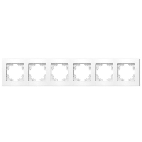 Рамка 6-м Афина универс. бел. | код A1043 | Universal