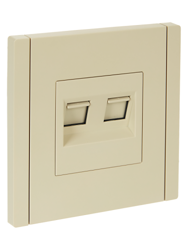 FORTE&PIANO Роз. комп. 2-ая RJ45 кат.6 FP434 ван. IEK | код FP-K20-2-K10 | IEK