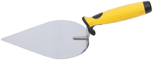Мастерок нержавеющий, мягкая ручка, Профи, штукатура 190 мм | код 5075 | FIT