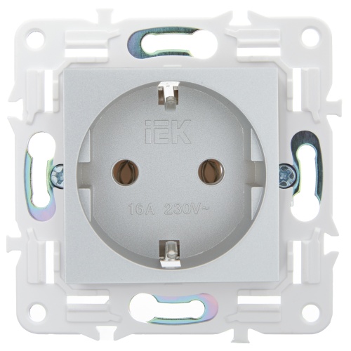 SKANDY Роз. с з/к без з/ш 16А SK-R05S сереб. IEK | код SK-R11-16-K23 | IEK фото 3