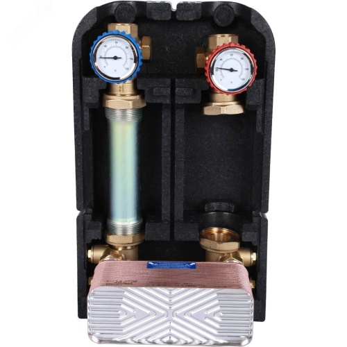 Группа насосная с теплообменником 34 пластины, без насоса в теплоизоляции | код SDG-0038-342501 | STOUT