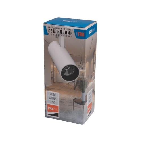 Светильник светодиодный трековый TRB 0724 24Вт 4000К 24град. WH IP40 1ф Pro JazzWay 5066250 фото 3 Светильник светодиодный трековый TRB 0724 24Вт 4000К 24град. WH IP40 1ф Pro JazzWay 5066250 фото 3