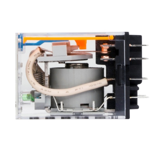 Реле миниатюрное промышленное общего назначения, 4CO, ком. ток 5А, AgSnO2, напряжение 24V DC, опция: светодиод | код IR-24DC-4CO | DKC Реле миниатюрное промышленное общего назначения, 4CO, ком. ток 5А, AgSnO2, напряжение 24V DC, опция: светодиод | код IR-24DC-4CO | DKC