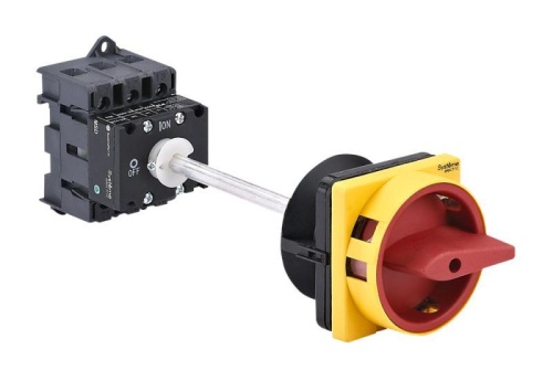 ВЫКЛЮЧАТЕЛЬ-РАЗЪЕДИНИТЕЛЬ 3P 63A С КРАСНОЙ ВЫНОСНОЙ РУКОЯТКОЙ НА ДИН-РЕЙКЕ/ПЛАТЕ | код MSD63340R | Systeme Electric