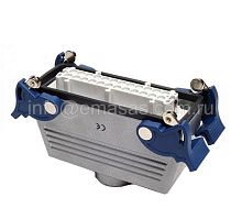 Розетка 24 полюса, 16А, корпус металлический, монтаж на кабель с фиксатором EBM24PU34 | код EBM24PU34 | EMAS