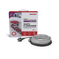 Кабель греющий саморегулирующийся REXANT Extra Line 25MSR-PB, на трубу, 6 м/150 Вт | код 51-0641 | REXANT