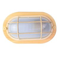 Светильник НБП 04-60-0012 УХЛ4 "Решетка" 230В 60Вт 1401D овал клен Camelion 14092