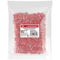 Наконечник-гильза с изолированным фланцем (упаковка 500 шт.) NO-225-73 (двойной) НШвИ(2) 1,0-8 | код Б0063344 | ЭРА