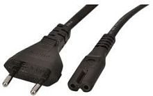 Силовой кабель, для IES 320-C8, Евро - вилка-плоская, U=125VAC/10A, Изоляция 2500VAC, 180 см | код YP21A+YC13 | MeanWell