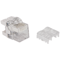 Модуль Keystone, RJ45, кат.5E, UTP, 180 градусов, с индикатором, белый | код LAN-OKi45U5E/180 | LANMASTER