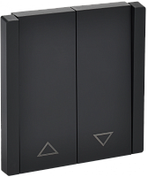 FORTE&PIANO Выключ. жалюзи 10А FP111 чер. IEK | код FP-V15-0-10-1-K02 | IEK