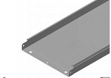 ЛОТОК НЕПЕРФОРИРОВАННЫЙ UKD-C 100х50мм, L 3000 мм, ТОЛЩИНА 0.7 мм, оцинкованный Сендзимир | код 3124197| EAE