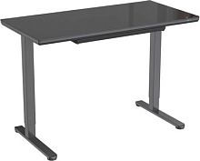 Стол для компьютера Cactus подъёмный столешница стекло черный каркас черный (CS-EGD-BBK) | код 1563309 | CACTUS