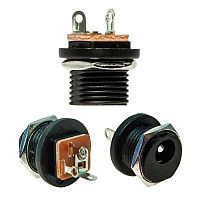 Разъём питания штырьковый TC-021 2.4 мм, монтаж на панель | код 107306 | Ruichi