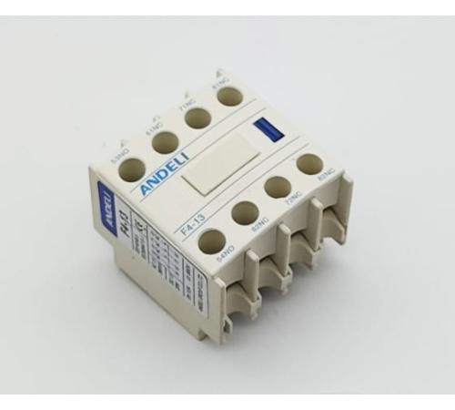 Приставка доп.контакты F4-13 1НО+3НЗ к Контактору CJX2 (ANDELI) | код ADL08-159 | ANDELI Приставка доп.контакты F4-13 1НО+3НЗ к Контактору CJX2 (ANDELI) | код ADL08-159 | ANDELI