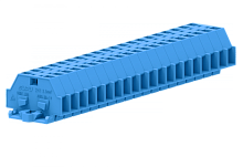 241304 Клемма TB проходная 1-1 с бок. подключ. с крепеж.фланцами, син., шт | код 241304 | SUPU