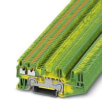 Клемма защитного провода PT 1,5/S-QUATTRO/2P-PE | код 3212413 | PHOENIX CONTACT