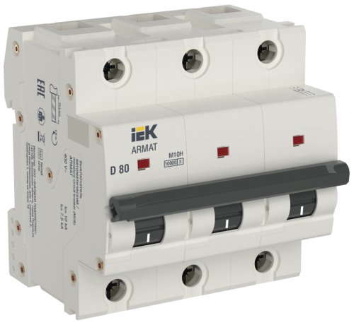 ARMAT Авт. выкл. M10H 3P D 80A IEK | код AR-M10H-3-D080 | IEK ARMAT Авт. выкл. M10H 3P D 80A IEK | код AR-M10H-3-D080 | IEK