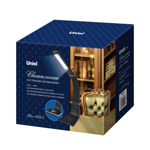 Светильник настольный TLD-565 Black/LED/360Lm/3000-6000K/Dimmer/WR 12Вт Uniel UL-00006472 Светильник настольный TLD-565 Black/LED/360Lm/3000-6000K/Dimmer/WR 12Вт Uniel UL-00006472