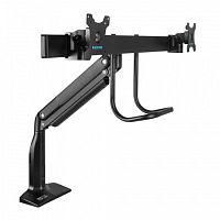 Кронштейн для мониторов Kromax OFFICE-20 черный 17-35 макс.10кг настольный поворот и наклон | код 2063635 | KROMAX