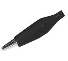 Зажим крокодил ЗКИ 3А 40мм в изоляции черный (10шт) TDM | код SQ0541-0002| TDM