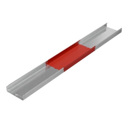 Лоток листовой неперфорированный 300х80 L3000 сталь 1мм "Быстрый монтаж ПЛЮС" LNplus80-300-1.0-3000 оцинк. КМ PL0345 фото 3