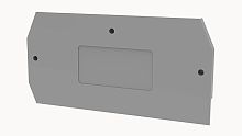 D-WS1.5-01P-11-00Z(H) Заглушка торцевая, для клеммных блоков WS1.5, серый изол. (шир. 2.5 мм) | код 11060000087 | DEGSON