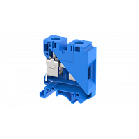 Клемма проходная винтовая 35 мм2, на 2 подключения, синяя KUT35(B) | код 1108010001 | Elmex