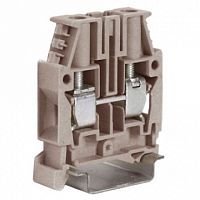 Проходная клемма с винтовым зажимом DKC Quadro 10мм?, серый, ZCBC10GR | код. ZCBC10GR | DKC